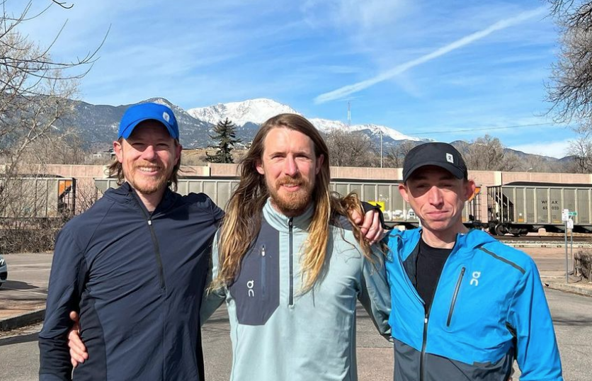 Tyler, Andrew and Josh after a altitude training run.